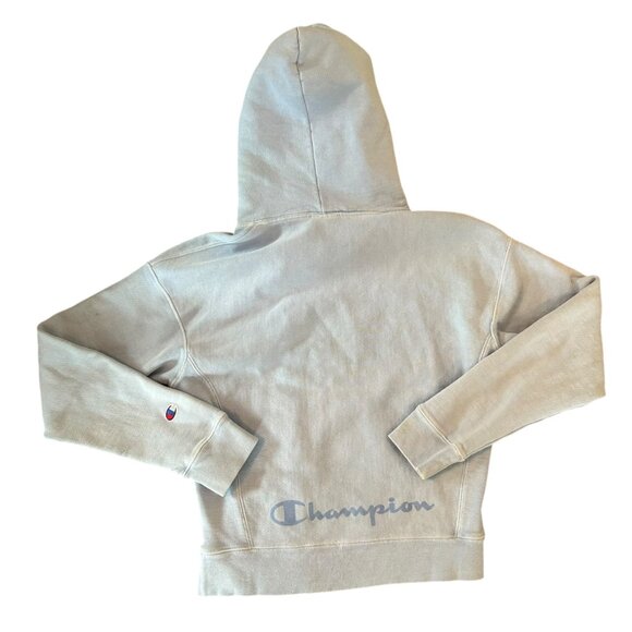 Champion Reverse Weave Baby Pastel Blue Hooded Sweatshirt S - Picture 8 of 9